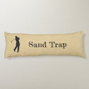 Funny Sand Trap Golf Design Leather Look Sport Bod Body Cushion