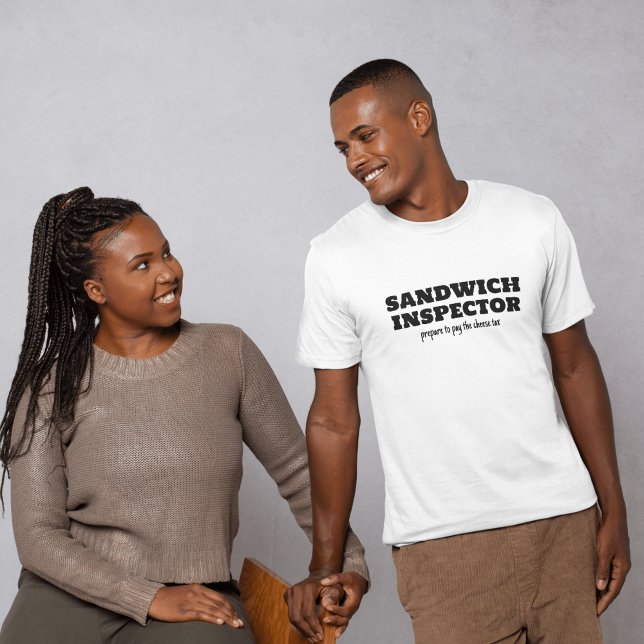 Funny Sandwich Inspector Cheese Tax T-Shirt (Funny Sandwich Inspector Cheese Tax T-Shirt)
