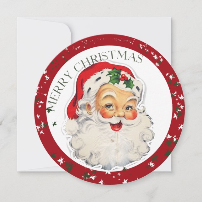 Funny Santa 2 ~ Christmas Invitation Card (Front)