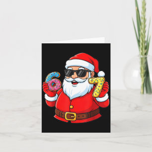Funny Santa 67 Ice Cream Drip Christmas Xmas Boys Card