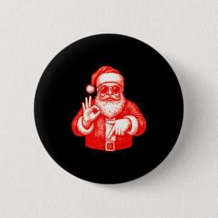 Funny Santa 6 7 Meme Design _ Christmas Math Humor 6 Cm Round Badge