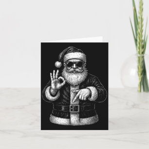 Funny Santa 6 7 Meme Design _ Christmas Math Humor Card