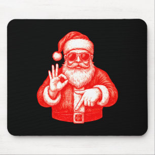 Funny Santa 6 7 Meme Design _ Christmas Math Humor Mouse Pad