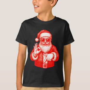 Funny Santa 6 7 Meme Design _ Christmas Math Humor T-Shirt