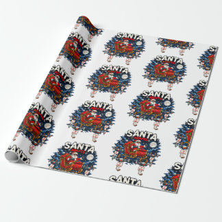 Funny "Santa Adapts" Drone Sleigh Christmas Wrapping Paper