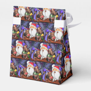 Funny Santa and Reindeers Christmas Party - Fun Favour Box