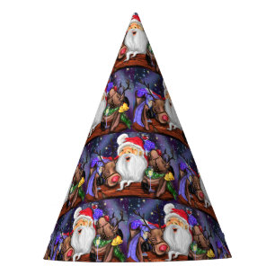 Funny Santa and Reindeers Christmas Party - Fun Hat
