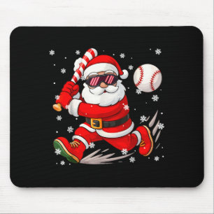 Funny Santa Baseball Christmas Pajamas Xmas Men Bo Mouse Pad