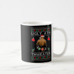 Funny Santa Boxing Ugly Ath Sweater Merry Christma Coffee Mug<br><div class="desc">Funny Santa Boxing Ugly Ath Sweater Merry Christmas</div>