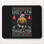 Funny Santa Boxing Ugly Ath Sweater Merry Christma Mouse Pad<br><div class="desc">Funny Santa Boxing Ugly Ath Sweater Merry Christmas</div>
