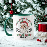Funny Santa Bring More Dogs Christmas Personalised Mug<br><div class="desc">Funny Santa Bring More Dogs Christmas Dog Lover Personalised Name Coffee Mug features a modern chequerboard and Santa design with the text "Dear Santa bring me more dogs (name)" in modern script typography. Perfect for birthdays, Christmas and the holidays as gifts for family and friends, dog lovers, dog mum, dog...</div>