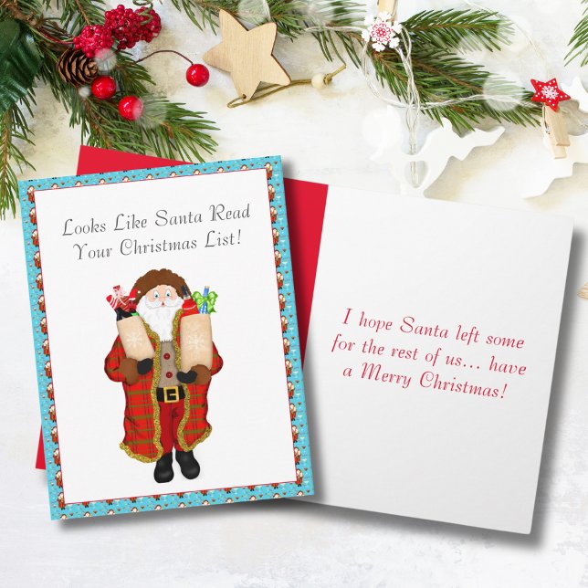 Funny Santa Bringing The Liquor Christmas  Card (Creator Uploaded)