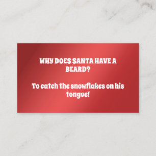 Funny Santa Business Card