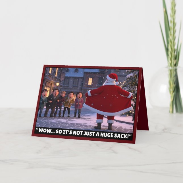 Funny Santa Card (Front)