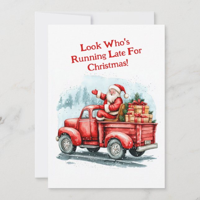 Funny Santa Christmas Card (Front)
