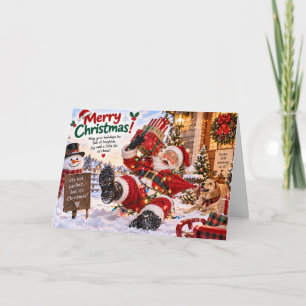 Funny Santa Christmas Card