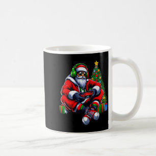 Funny Santa Christmas Gamer Controller Xmas Gaming Coffee Mug