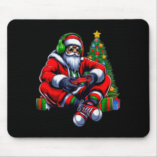 Funny Santa Christmas Gamer Controller Xmas Gaming Mouse Pad