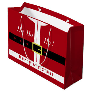 Funny Santa Christmas Gift Bag