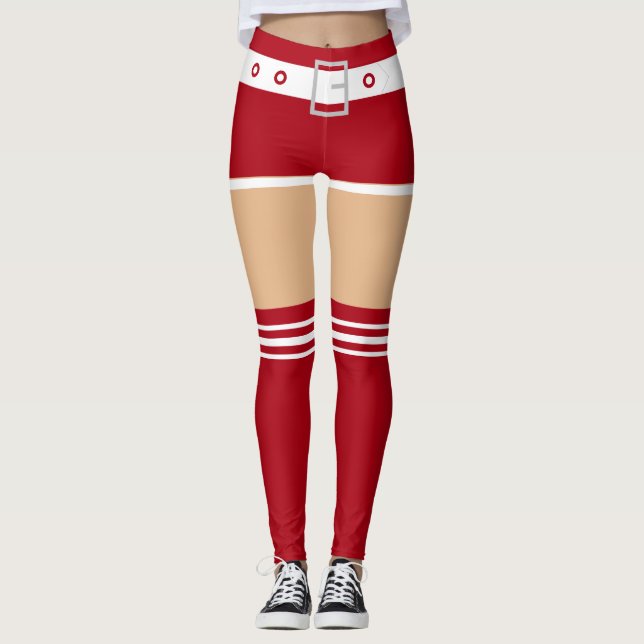 Funny Santa Christmas Leggings (Front)