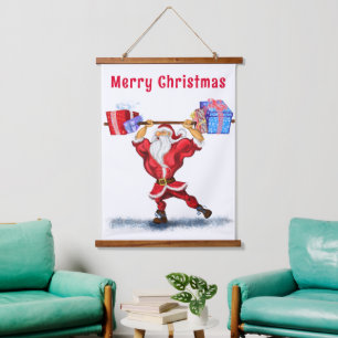 Funny Santa Christmas Tapestry