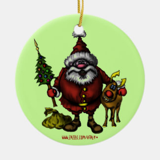 Funny Santa Christmas tree ornament design