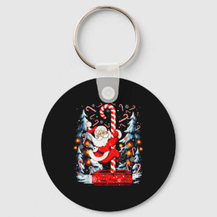 Funny Santa Christmas Tree Xmas Family Men Women K Key Ring
