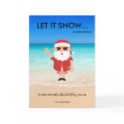 Funny Santa Claus Beach Tropical Florida Christmas