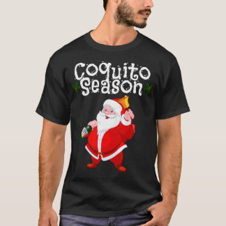 Funny Santa Claus Christmas Puerto Rican Coquito S T-Shirt