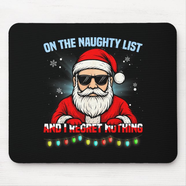 Funny Santa Claus Christmas Xmas For Men Women Boy Mouse Pad (Front)