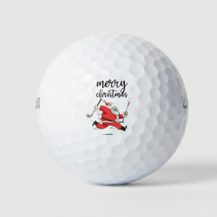 Funny Santa Claus golf gift for Merry Christmas Golf Balls