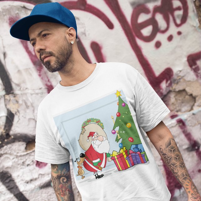 Funny Santa Claus Mens T-Shirt (Creator Uploaded)