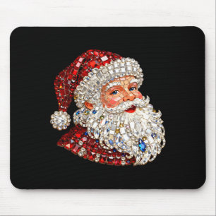 Funny Santa Claus Merry Christmas Xmas Family Holi Mouse Pad