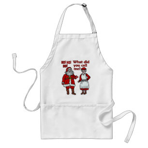 Funny Santa Claus & Mrs Christmas Standard Apron