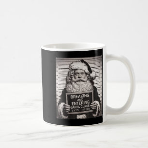 Funny Santa Claus Mugshot Christmas – Santa Xmas Coffee Mug