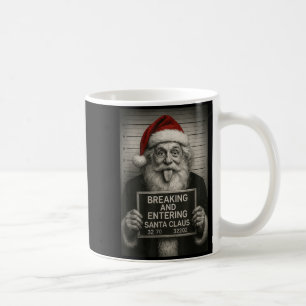 Funny Santa Claus Mugshot Christmas – Santa Xmas Coffee Mug