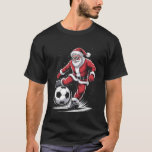 Funny Santa Claus Soccer Player Christmas for Kids T-Shirt<br><div class="desc">Funny Santa Claus Soccer Player Christmas for Kids Men</div>