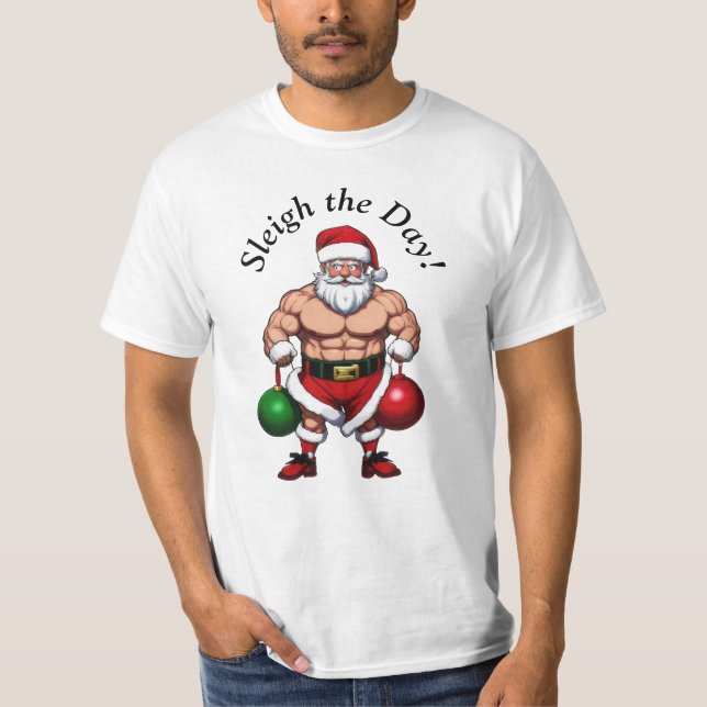 Funny Santa Claus T-Shirt (Front)