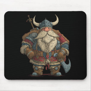 Funny Santa Claus Viking Costume For Boys And Girl Mouse Pad