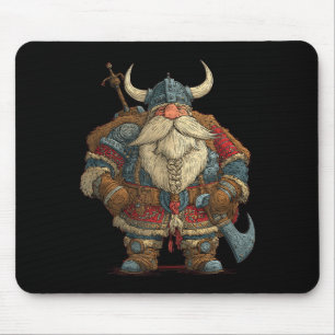 Funny Santa Claus Viking Costume For Boys And Girl Mouse Pad