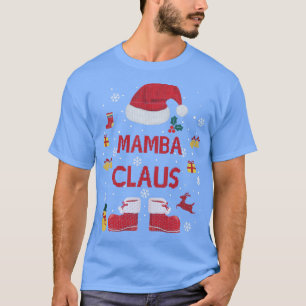 Funny Santa Costume Mamba Claus Xmas Pyjama Tee