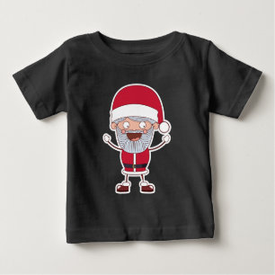 Funny Santa custom name clothing Baby T-Shirt