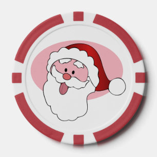 Funny Santa custom poker chips