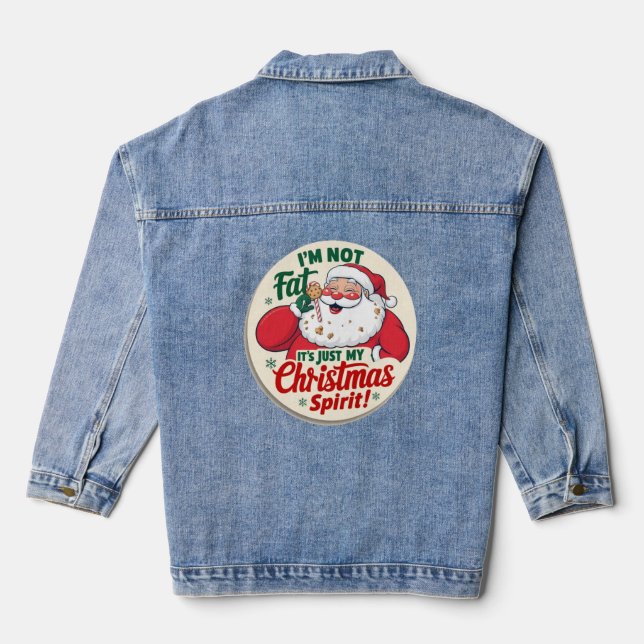 Funny Santa Denim Jacket (Back)