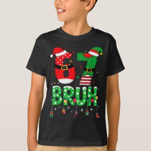 Funny Santa Elf 67 Bruh Christmas Meme Six Seven 6 T-Shirt