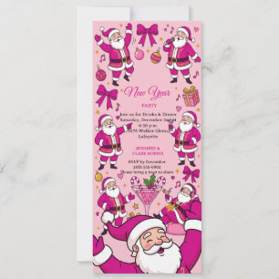 Funny Santa Friendsmas Christmas Party Invitation