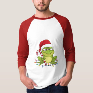Funny Santa Frog Christmas Shirt - Cute Frog with