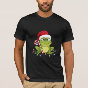 Funny Santa Frog Christmas Shirt - Cute Frog with