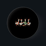 Funny Santa Goose Snowman Just A Christmas Goose X 6 Cm Round Badge<br><div class="desc">Funny Santa Goose Snowman Just A Christmas Goose Xmas Party</div>
