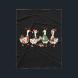 Funny Santa Goose Snowman Just A Christmas Goose X Fleece Blanket<br><div class="desc">Funny Santa Goose Snowman Just A Christmas Goose Xmas Party</div>